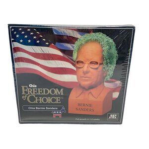 Chia Pet Bernie Sanders with Seed Pack Decorative Pottery Planter